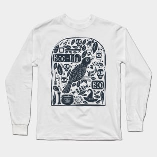 Tombstone Halloween Doodle Long Sleeve T-Shirt